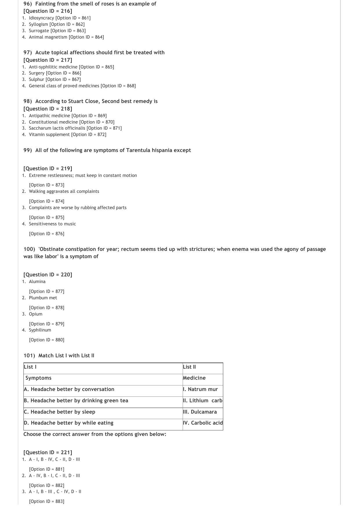 AIAPGET 2021 Homeopathy Question Paper - Page 19