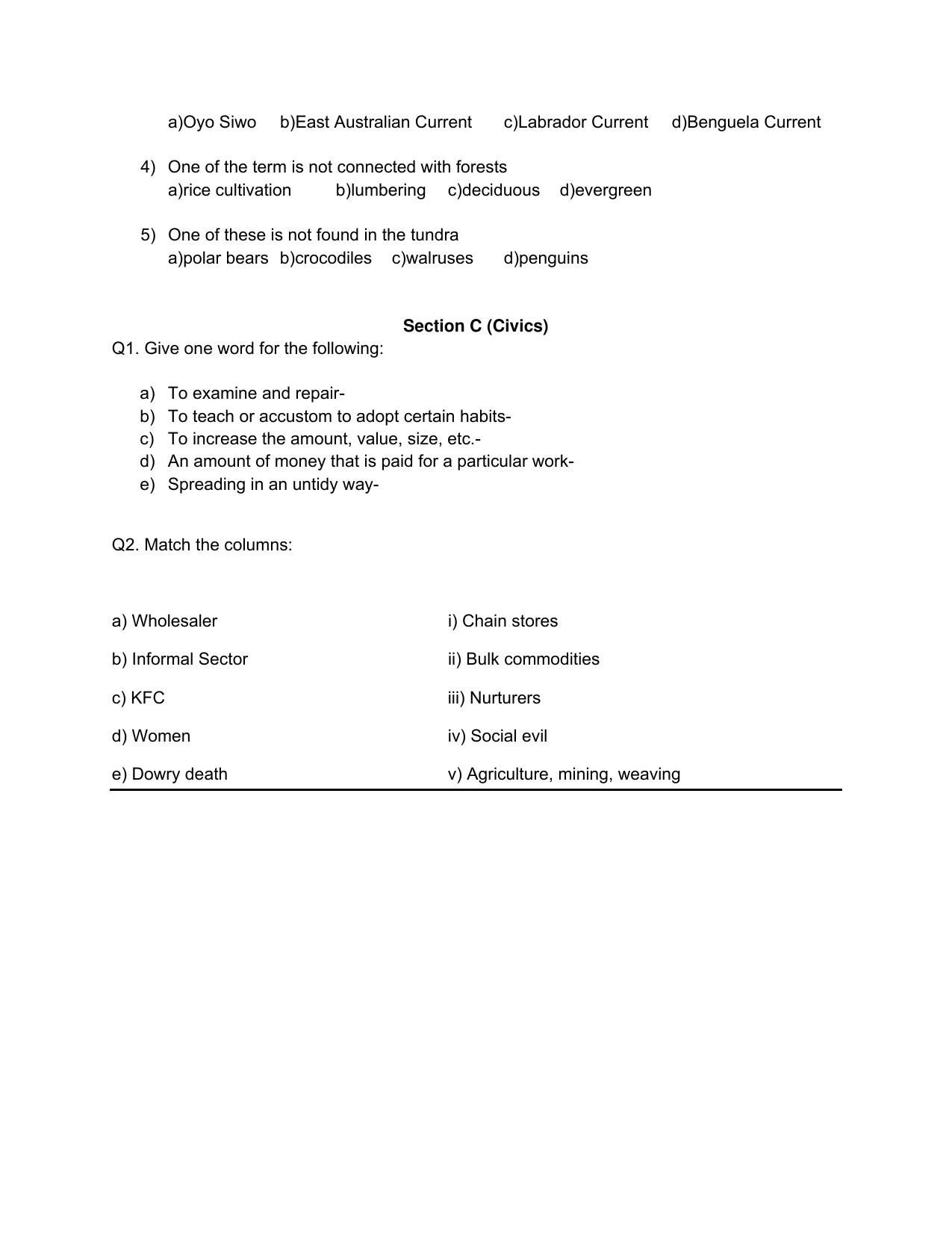 CBSE Worksheets for Class 7 Social Science Assignment 3 - Page 2