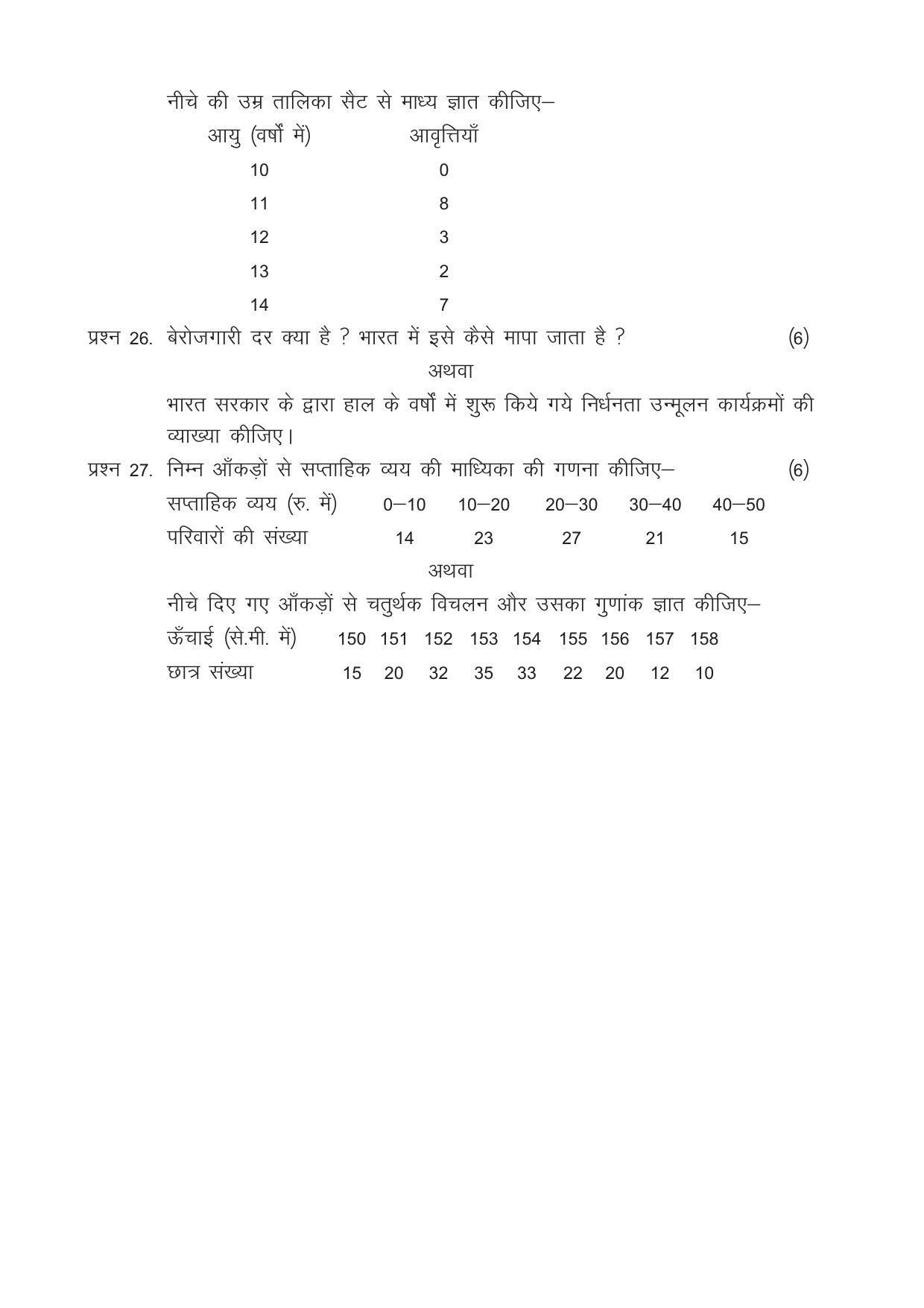 CGSOS Class 12 Model Question Paper - Economics - I - Page 4