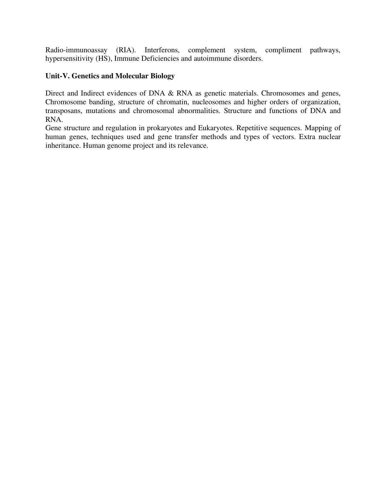 AP RCET Biochemistry Syllabus - Page 2