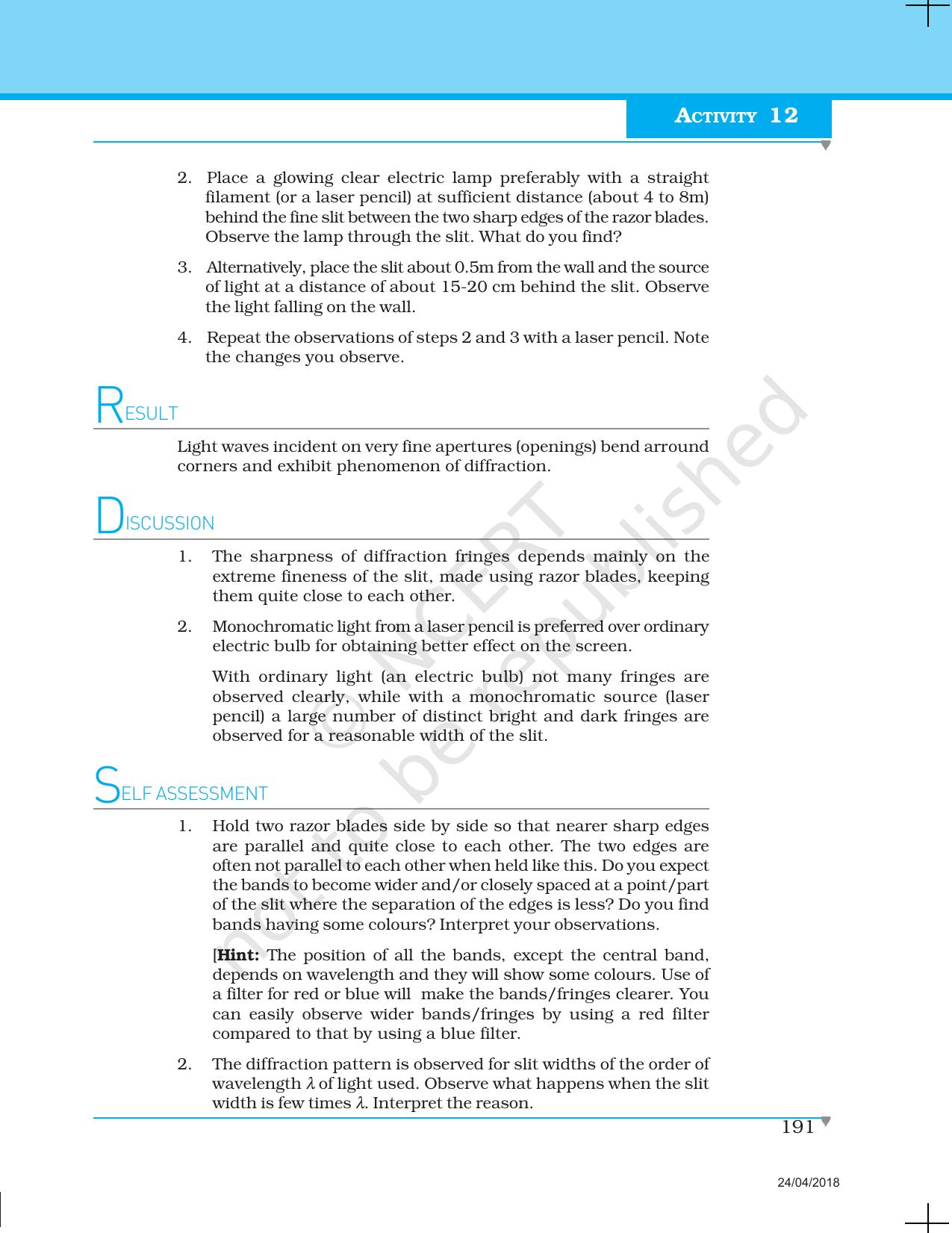 NCERT Laboratory Manuals for Class XII Physics - Activities 12 to 14 - Page 2