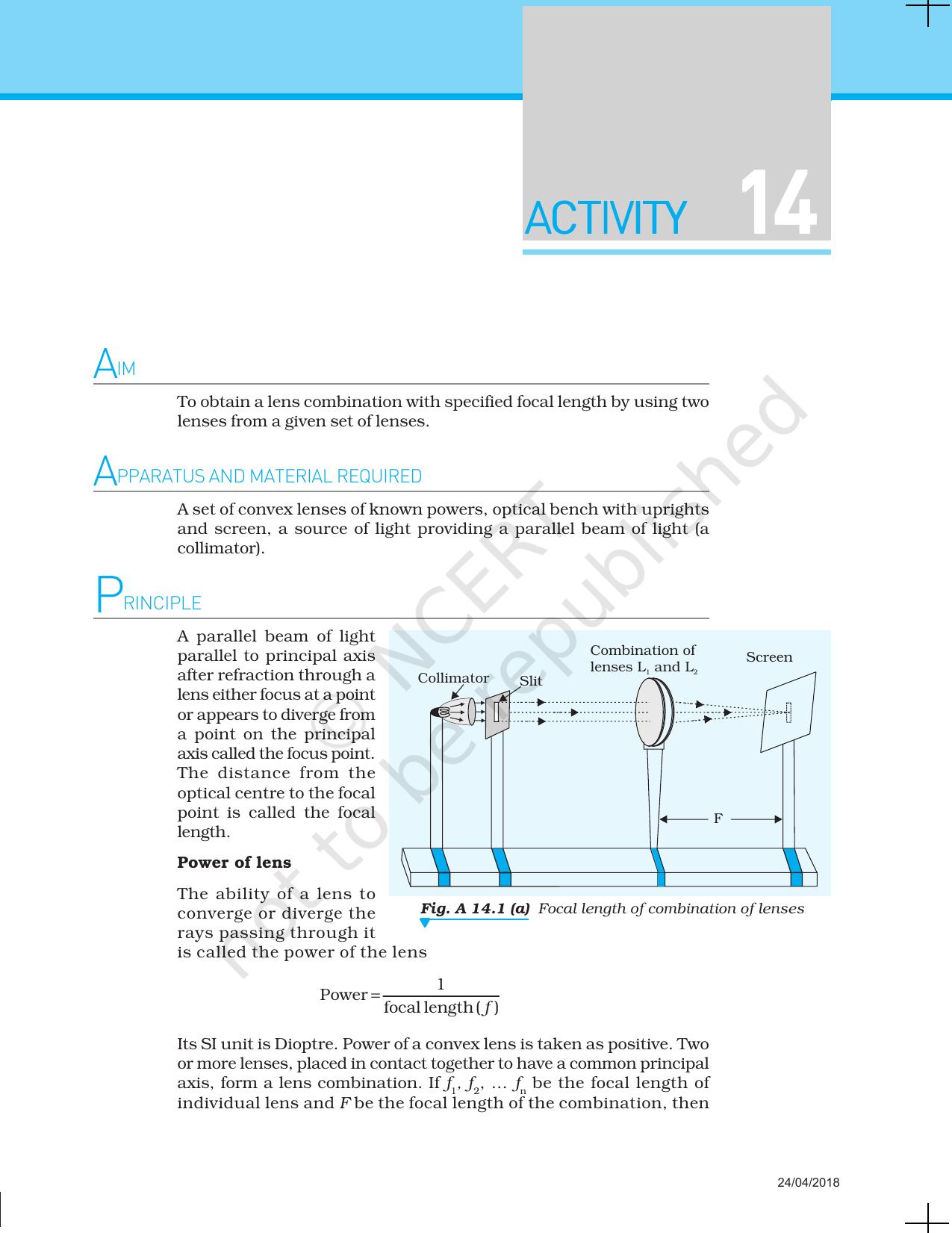 NCERT Laboratory Manuals for Class XII Physics - Activities 12 to 14 - Page 14
