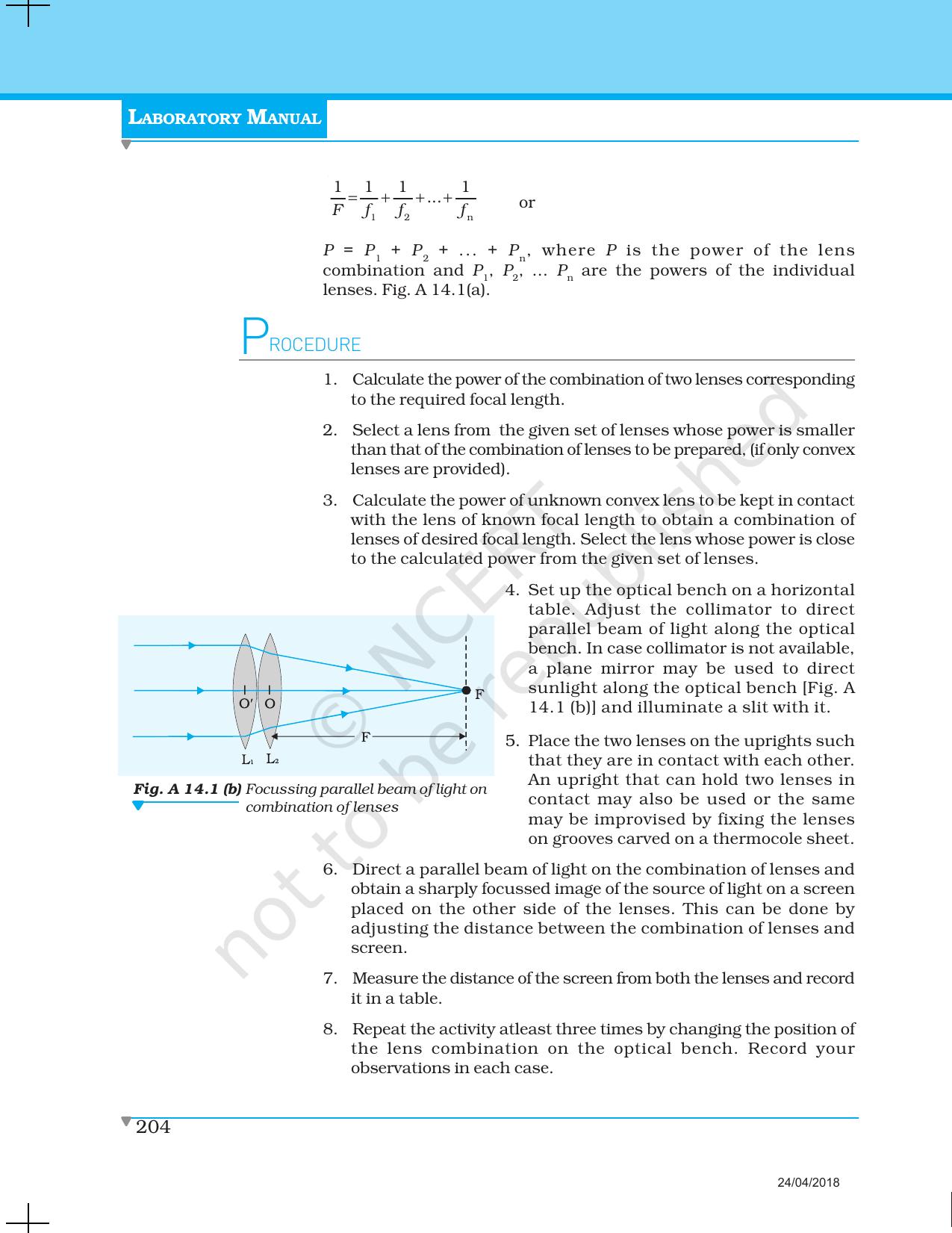 NCERT Laboratory Manuals for Class XII Physics - Activities 12 to 14 - Page 15