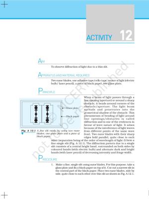 NCERT Laboratory Manuals for Class XII Physics - Activities 12 to 14