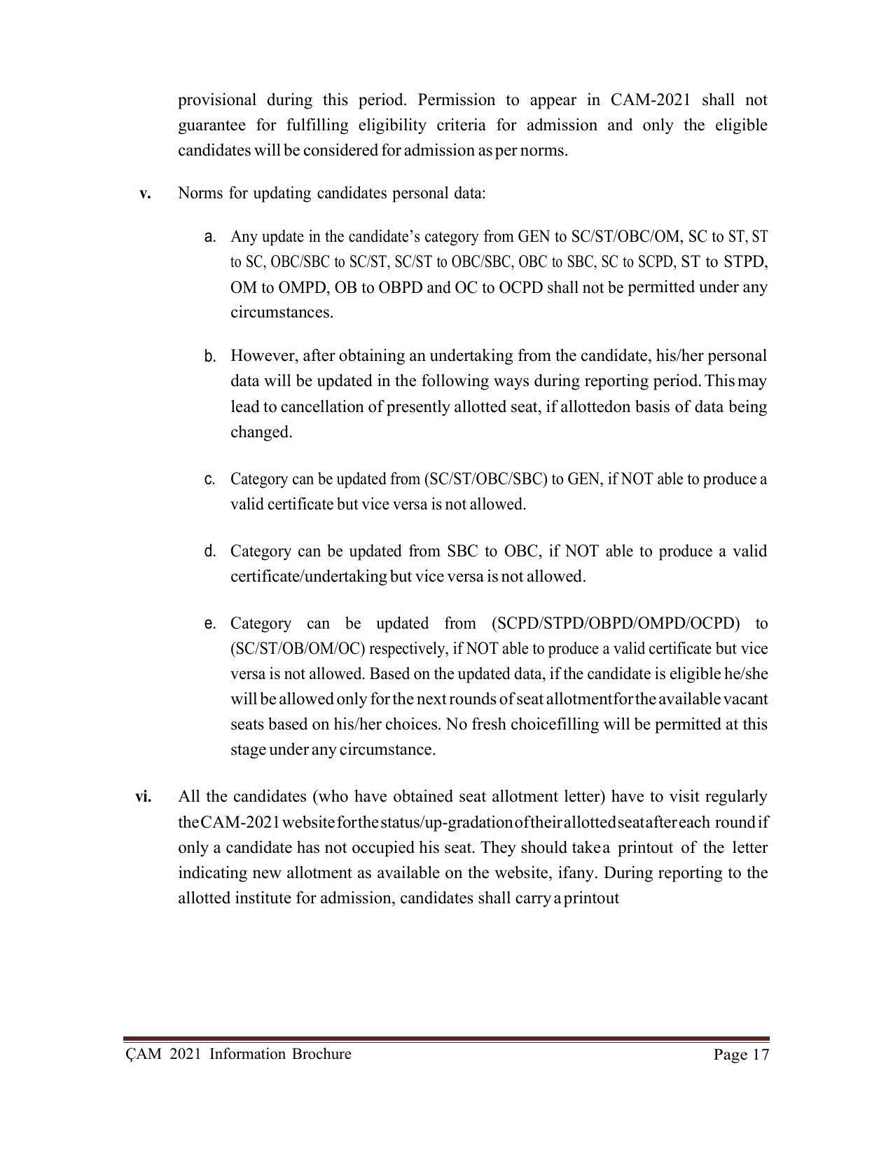 Rajasthan Technical University, Kota Information Brochure 2021-22 - Page 17