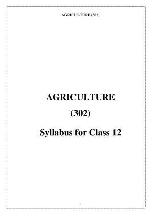 CUET Syllabus for Agriculture (English)