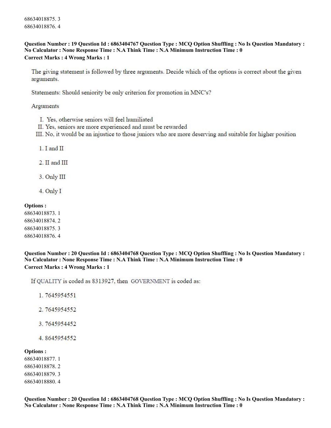 CUET PG 2023: HUQP25 – Music- Percussion (Eng.) - Shift 1 (5-06-2023) Question Paper - Page 21