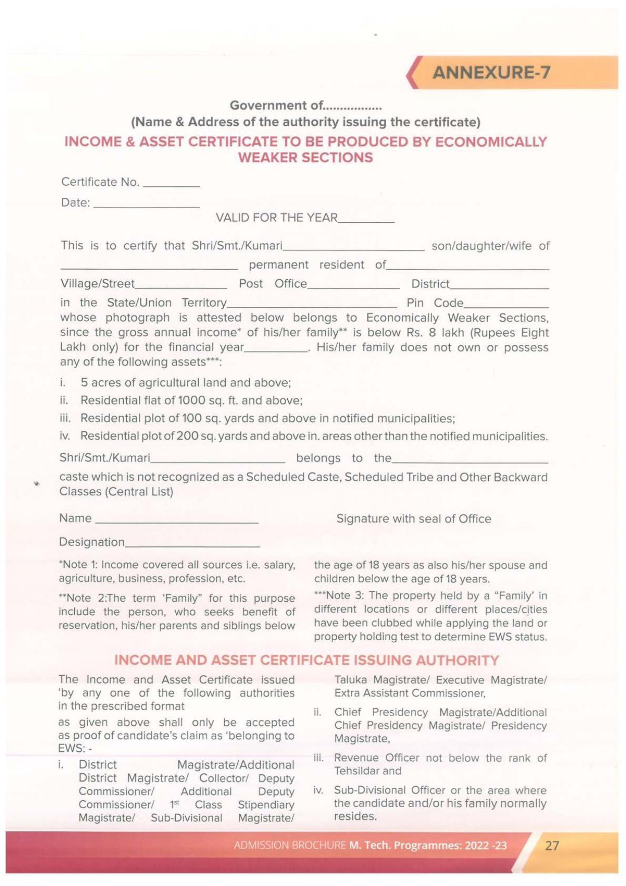 Delhi Technological University, Delhi MTech. Admission Brochure 2022-23 - Page 27