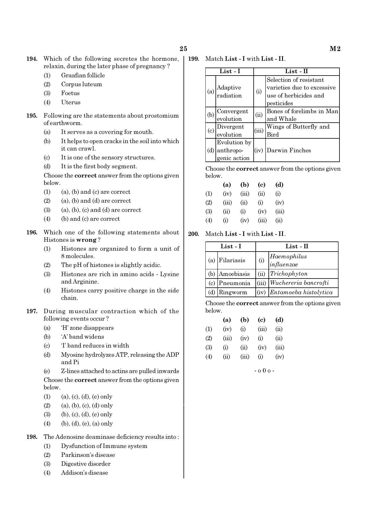 NEET M2 2021 Question Paper - Page 25