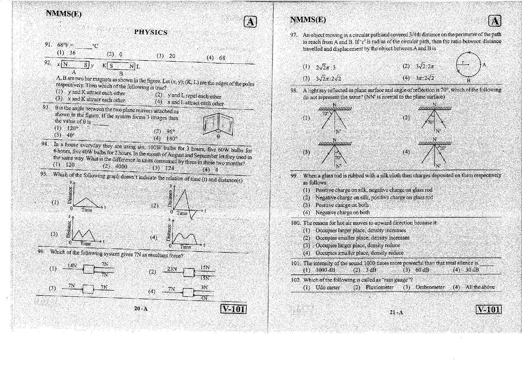 MAT - SAT English Nov 2018 (Set A) Class 8 Andhra Pradesh NMMS Question Papers - Page 11