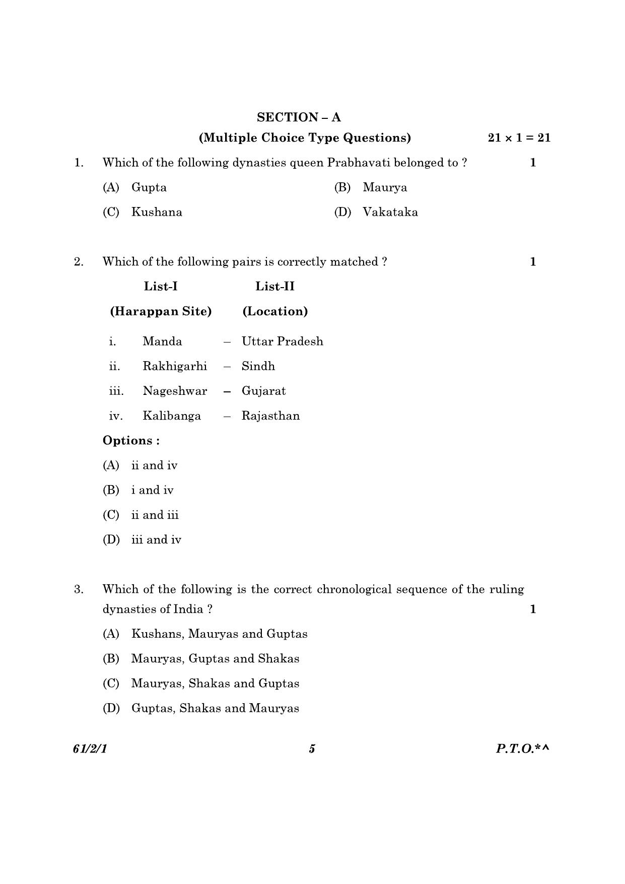 CBSE Class 12 61-2-1 History 2023 Question Paper - Page 5