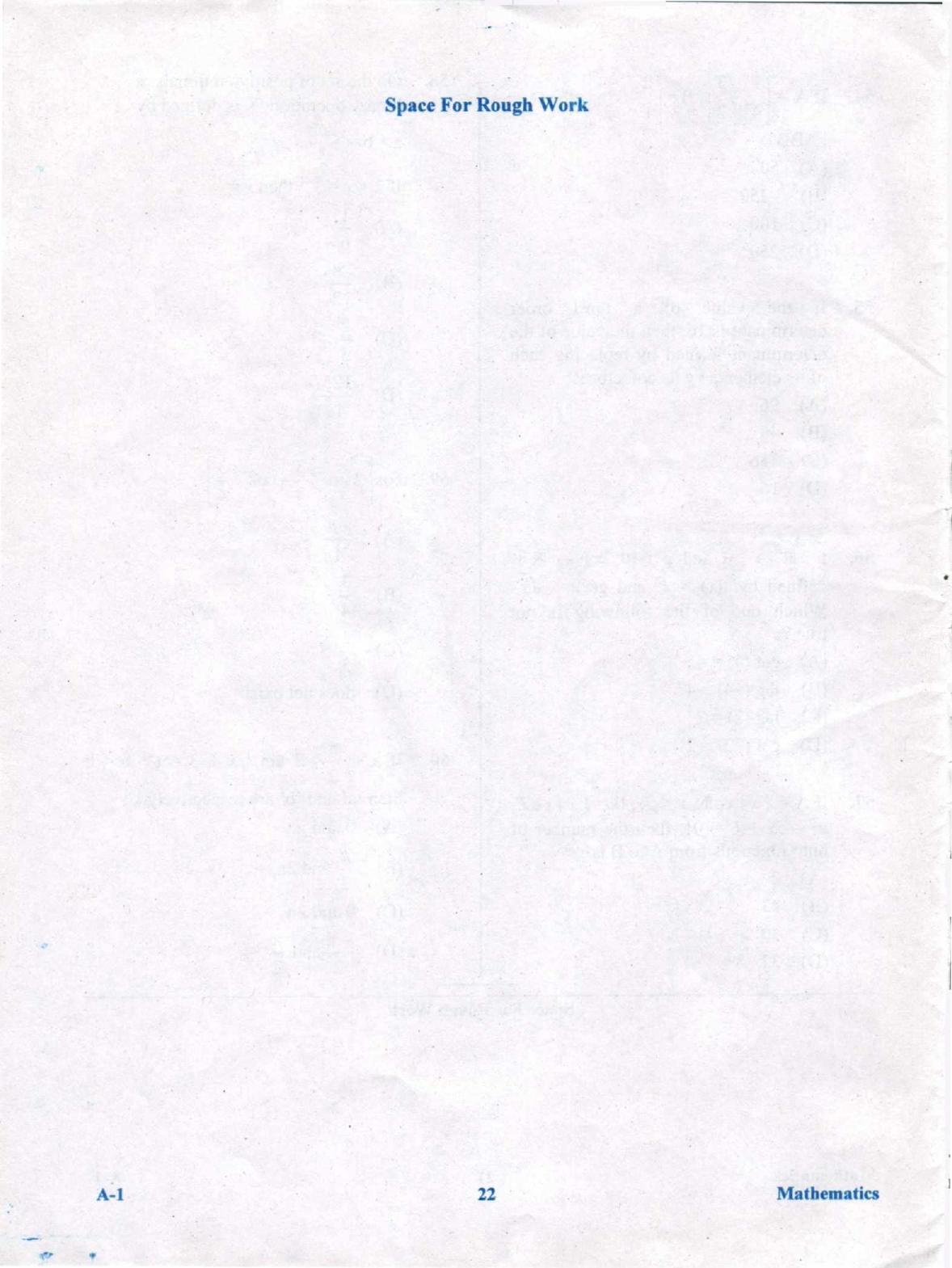 KCET Mathematics 2019 Question Papers - Page 22