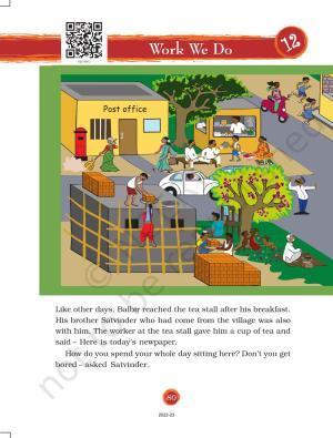 NCERT Book for Class 3 EVS Chapter 12-Work We Do
