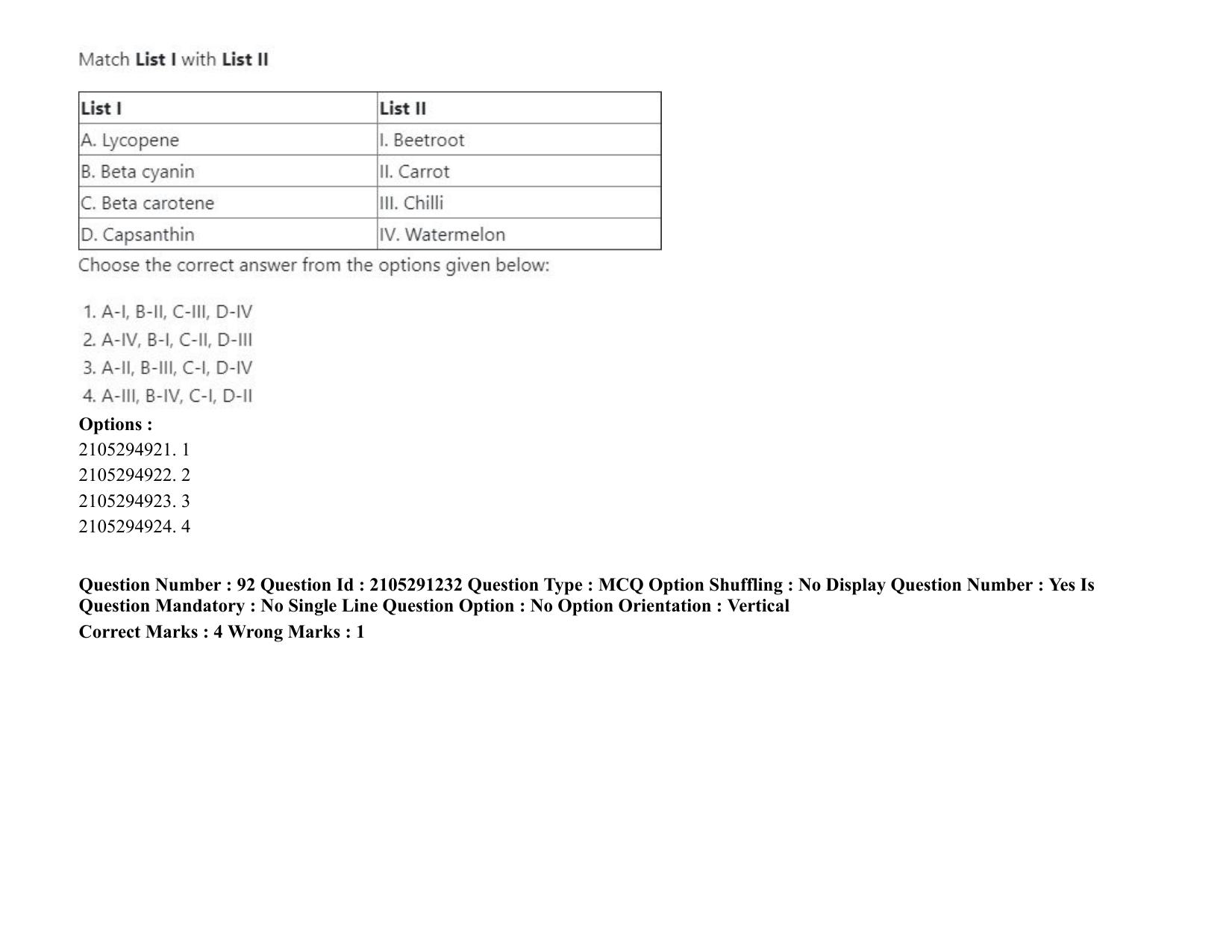 ICAR AIEEA PG 2020 HORTICULTURE Question Paper - Page 54