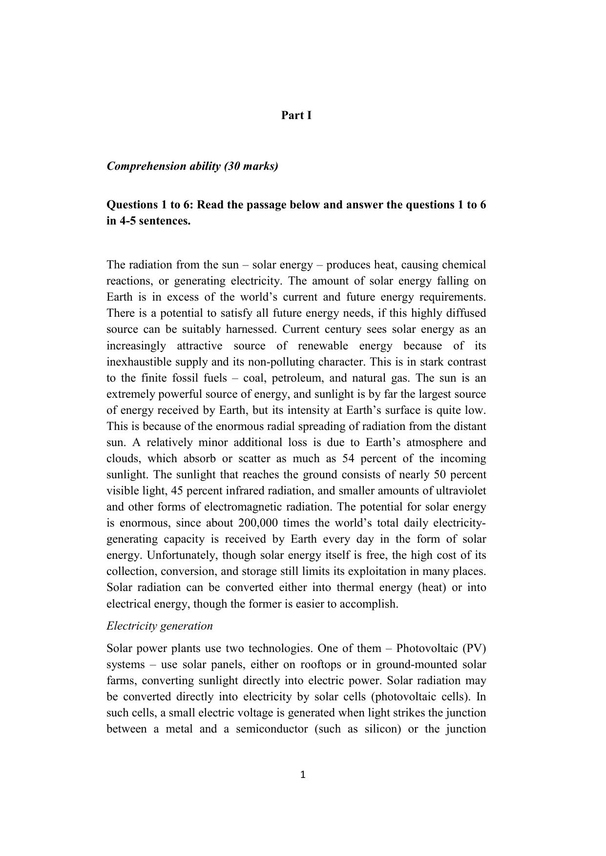 ISI Admission Test M.S (LIS) - Library and Information Science (PLB) 2023 Sample Paper - Page 1