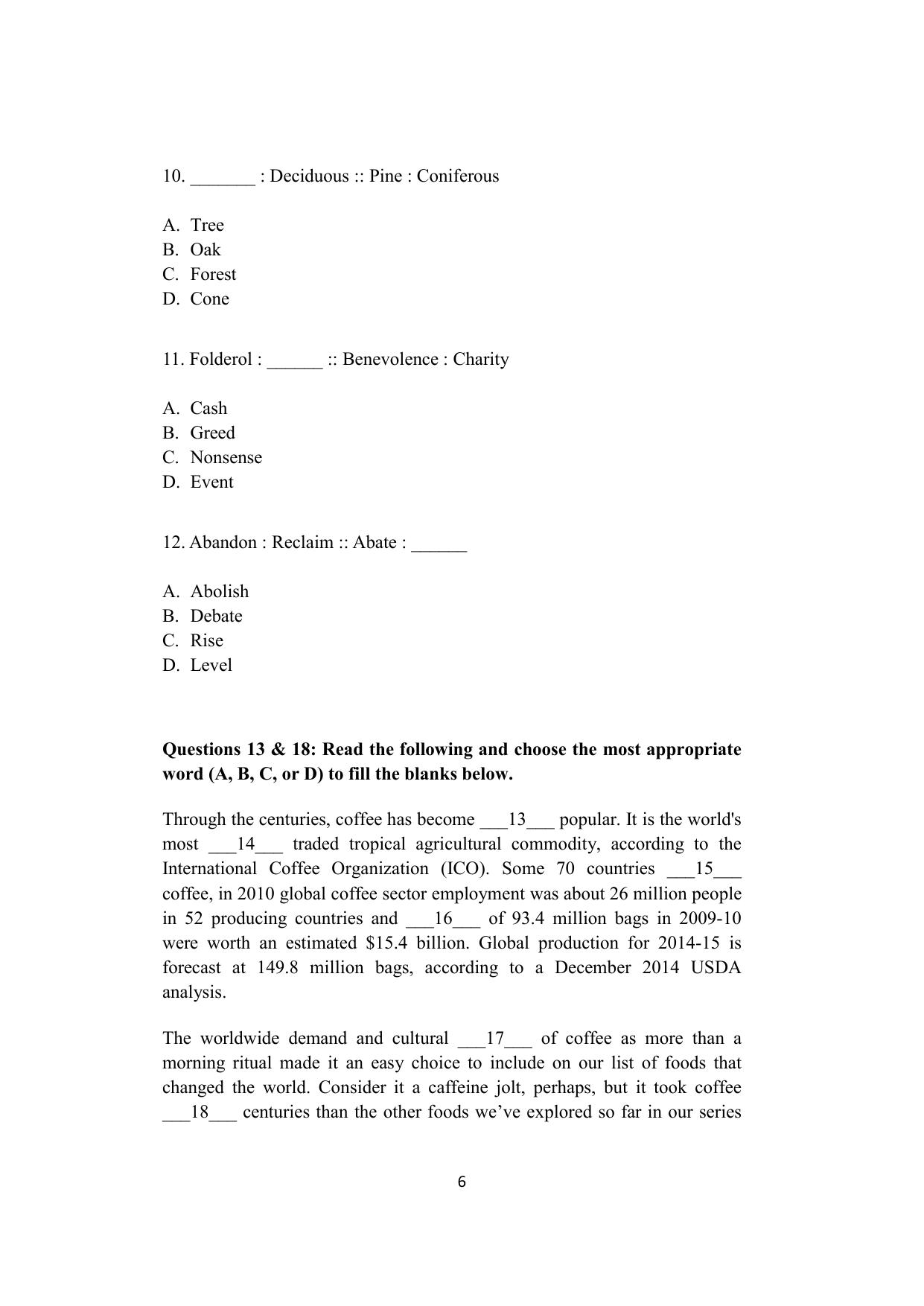ISI Admission Test M.S (LIS) - Library and Information Science (PLB) 2023 Sample Paper - Page 6