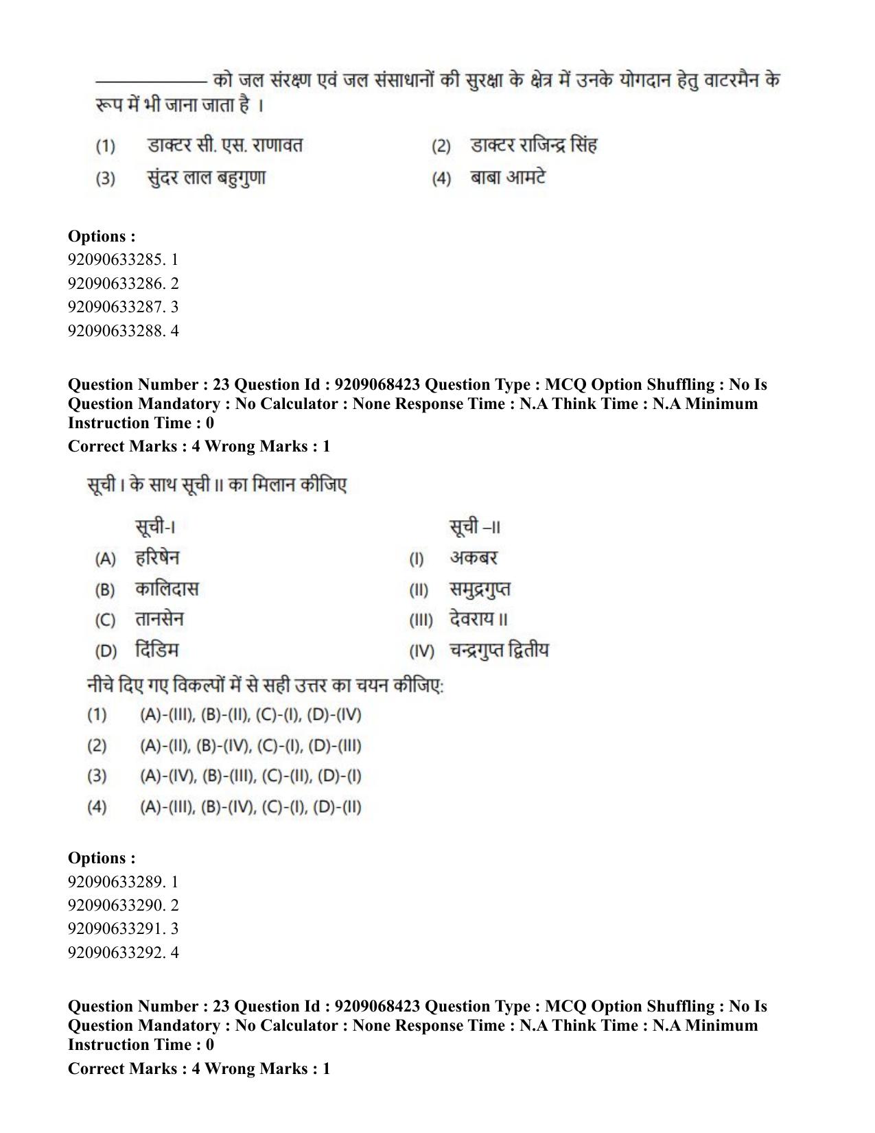 CUET PG 2023: MTQP08 – Nano Science/Nano Technology (Hindi)-Shift 2 (08-06-2023) Question Paper - Page 24