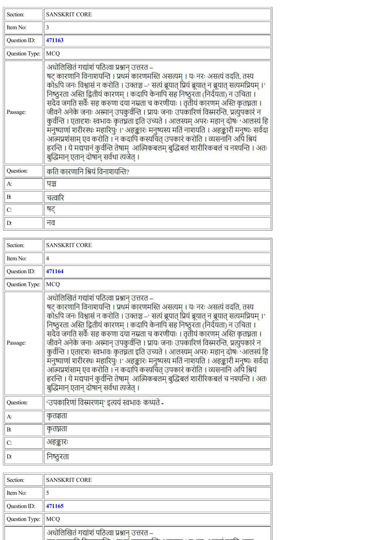 CUET 2022 Question Paper of Sanskrit Core - Page 2