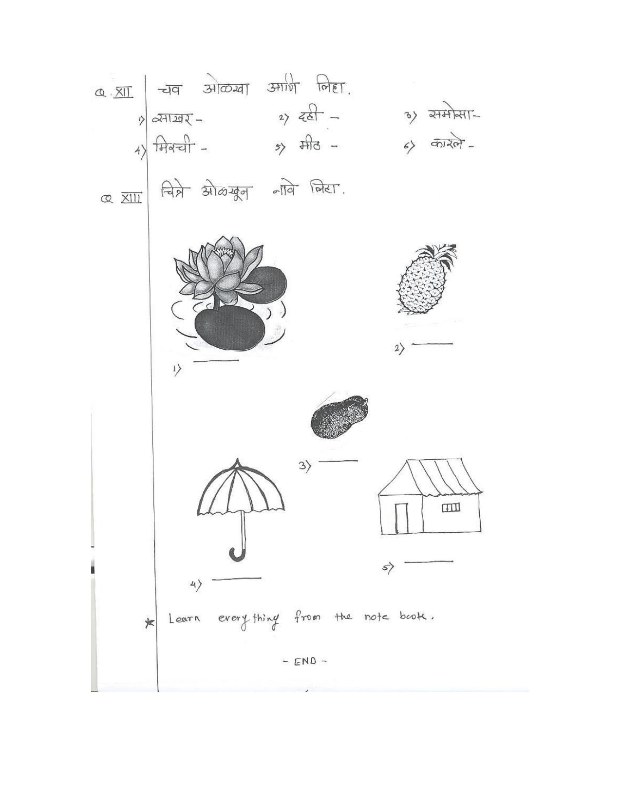 Worksheet for Class 3 Marathi Assignment 11 - Page 4