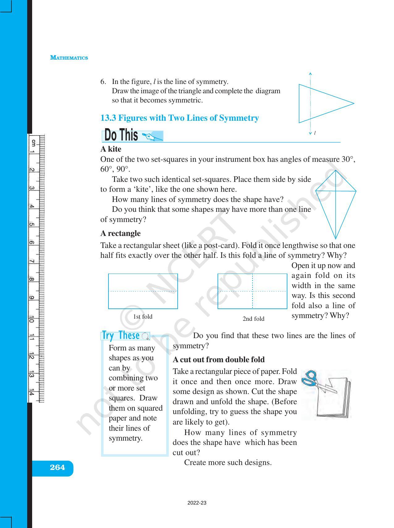 NCERT Book for Class 6 Maths: Chapter 13-Symmetry - Page 4