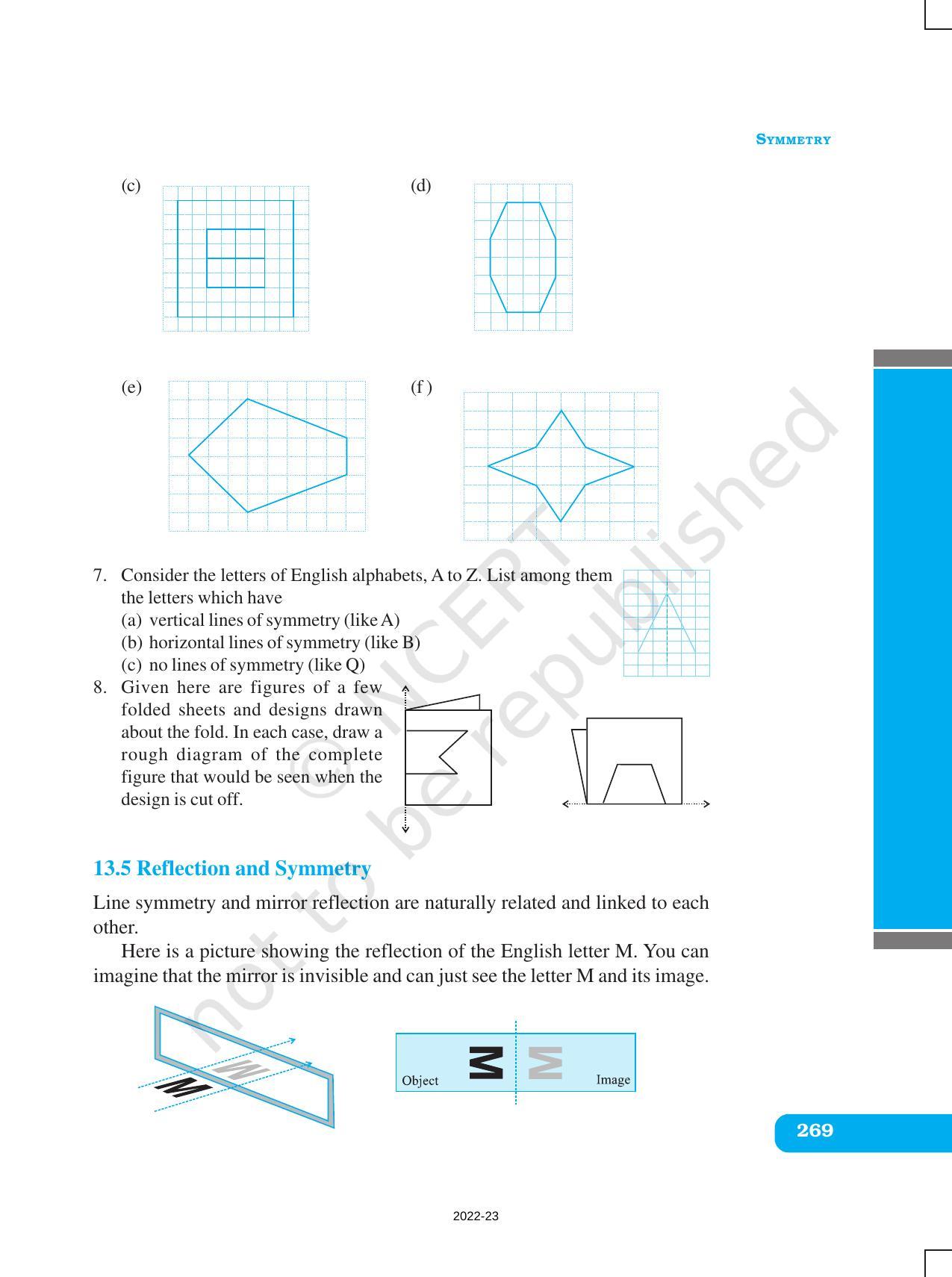 NCERT Book for Class 6 Maths: Chapter 13-Symmetry - Page 9