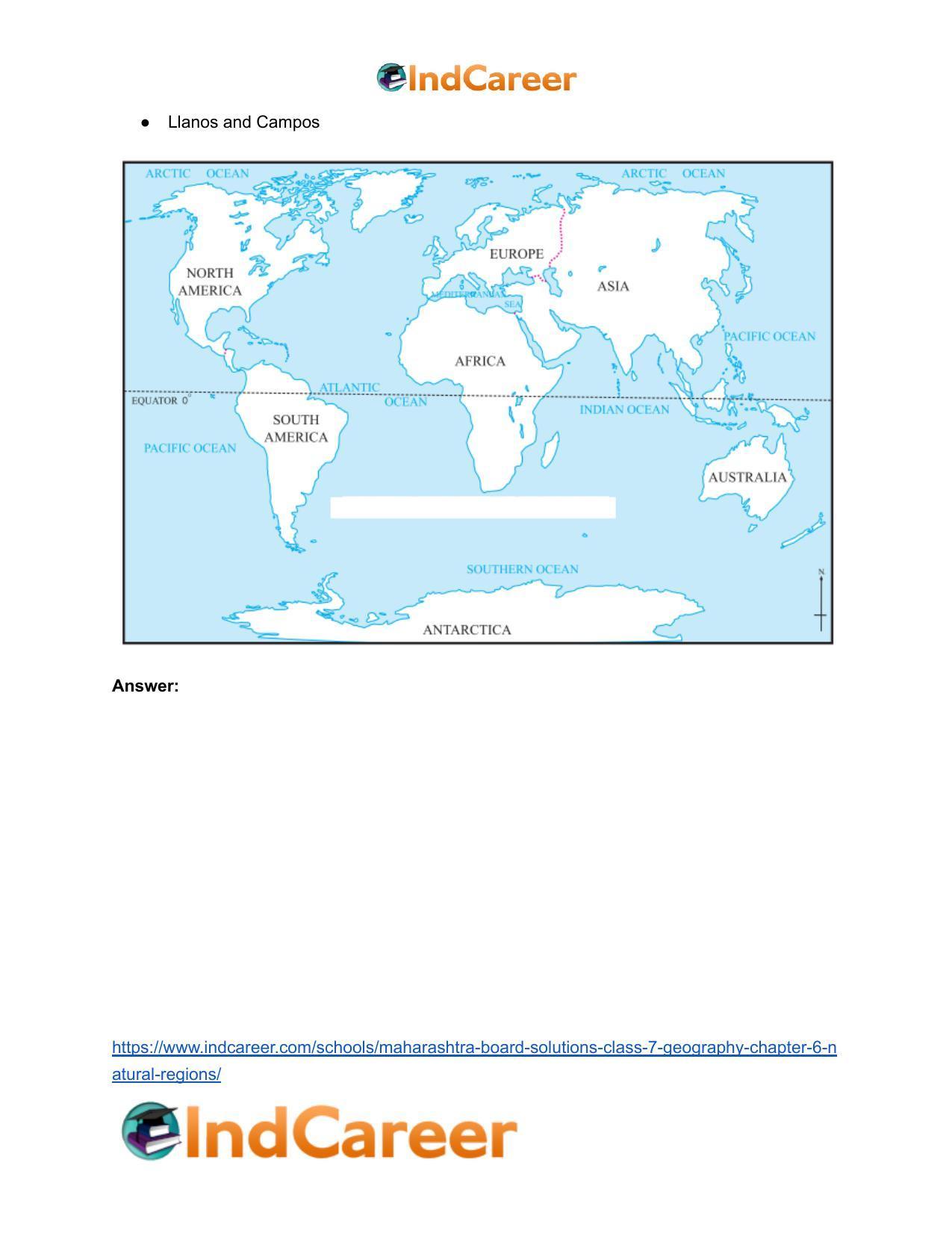 Maharashtra Board Solutions Class 7-Geography: Chapter 6- Natural Regions - Page 6