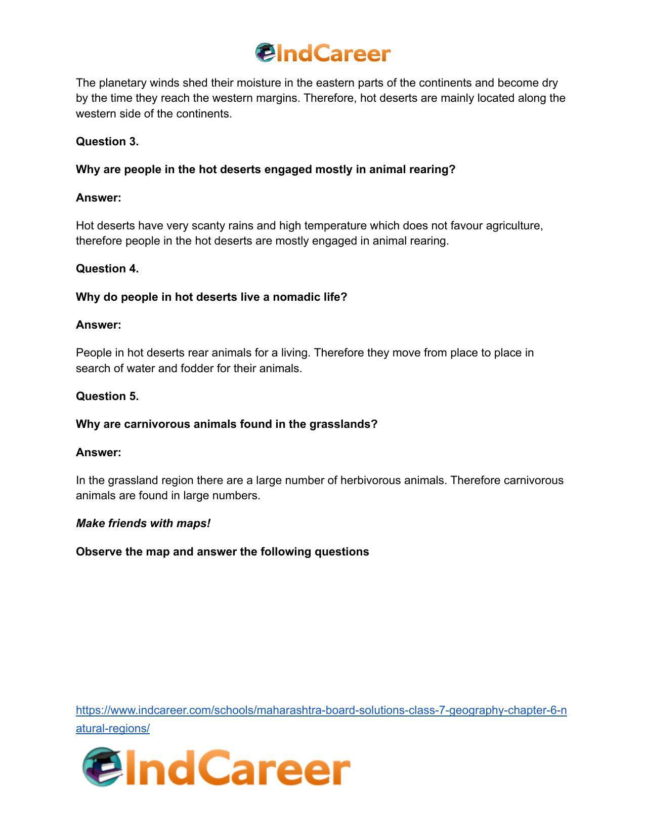 Maharashtra Board Solutions Class 7-Geography: Chapter 6- Natural Regions - Page 12