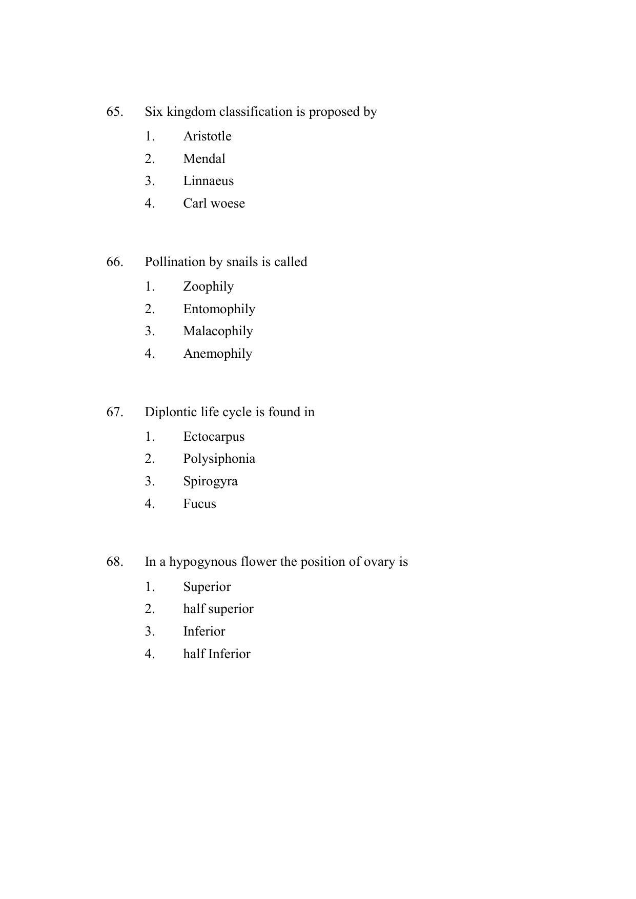 AP DEECET BIOLOGICAL SCIENCE (English Medium) 2022 Question Paper - Page 18