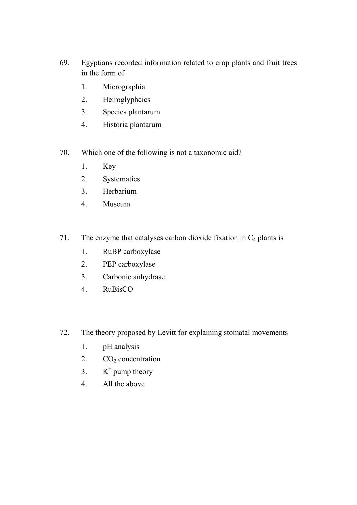 AP DEECET BIOLOGICAL SCIENCE (English Medium) 2022 Question Paper - Page 19