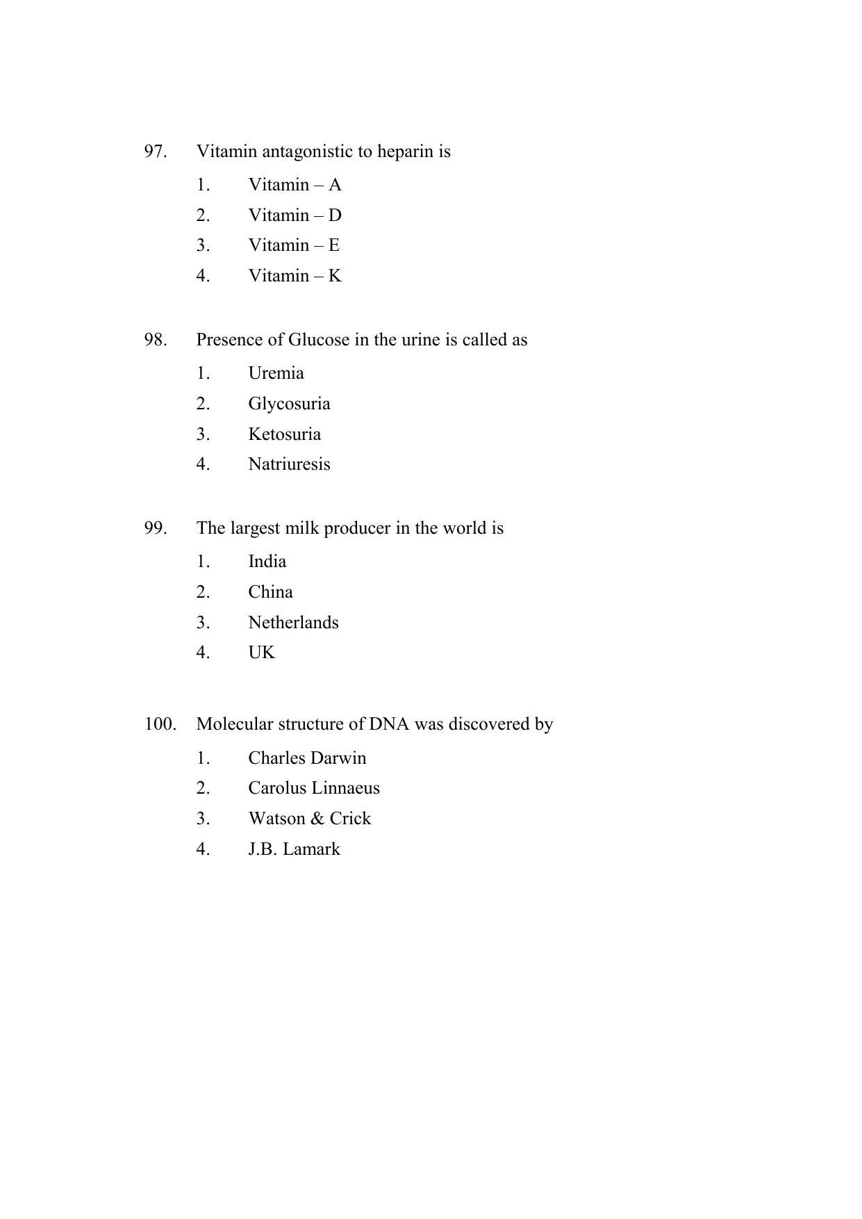 AP DEECET BIOLOGICAL SCIENCE (English Medium) 2022 Question Paper - Page 26