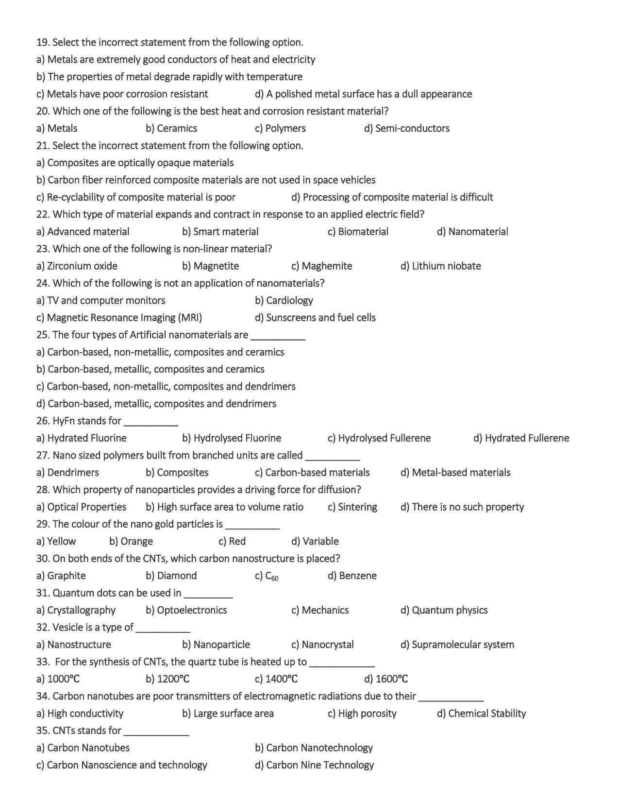 Hemchand North Gujarat University Sample Paper July-Sept 2021: M.Sc. Sem – 3 CH N N -605(B) Smart Nano Materials Subjective Elective Paper Code - 6017 (New Course) - Page 2