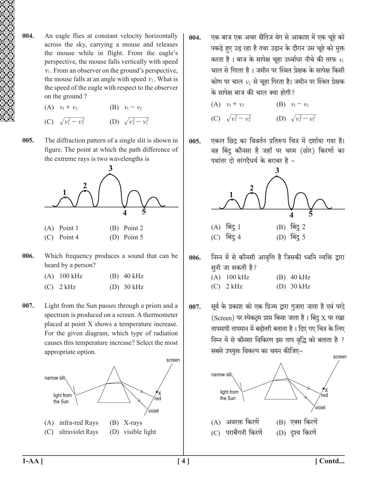 UPSEE - UPTU 2018 Question Paper 1 (AA) - Page 4