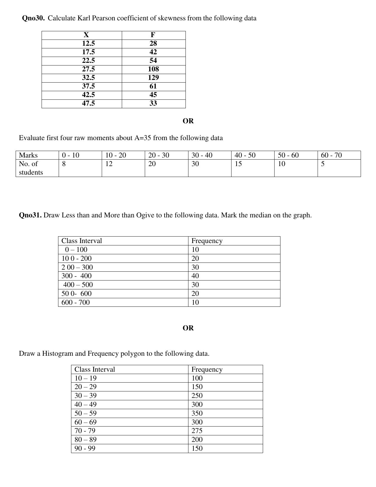JKBOSE Class 11 STATISTICS Model Question Paper - Page 4