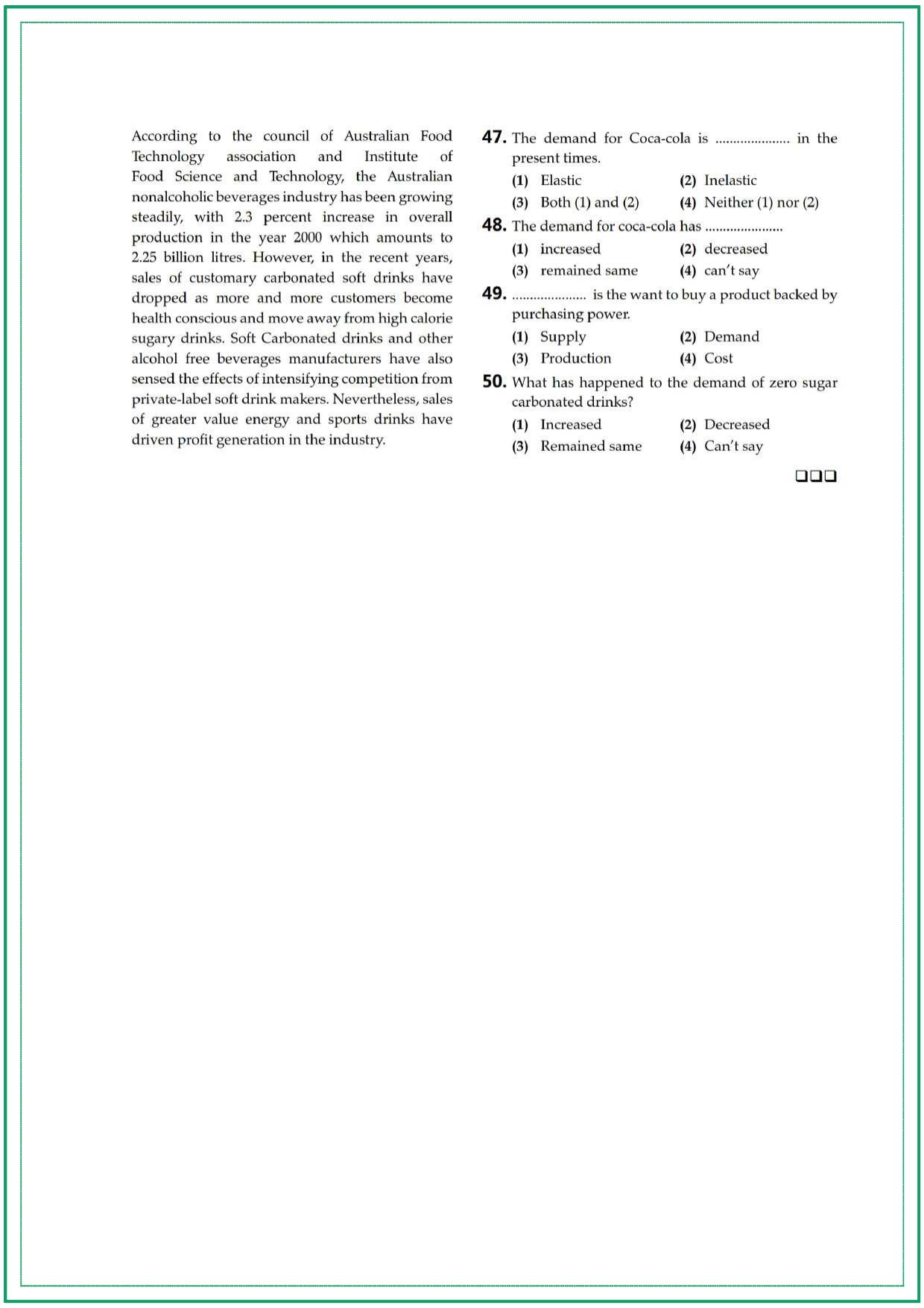 CUET UG Economics Sample Paper 3 - Page 5
