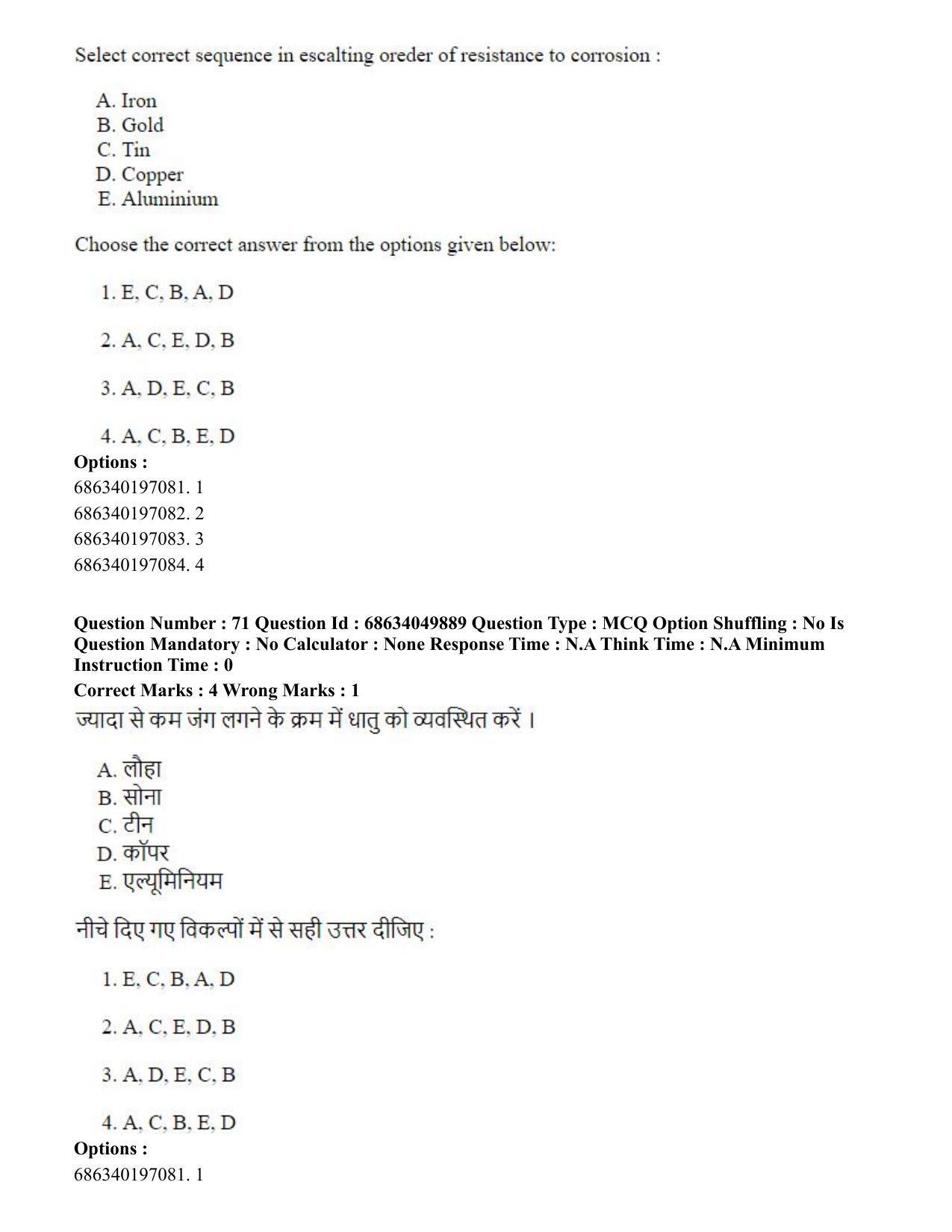 CUET PG 2023: HUQP17 – Plastic Arts (Eng) - Shift 3 (2-07-2023) Question Paper - Page 80