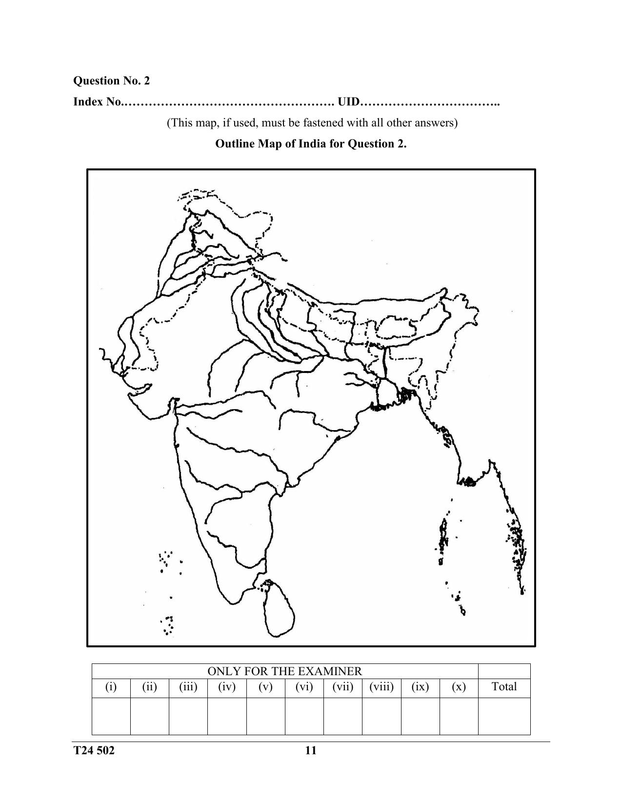 ICSE Class 10 Geography (H.C.G. Paper - 2) 2024 Question Paper - Page 11