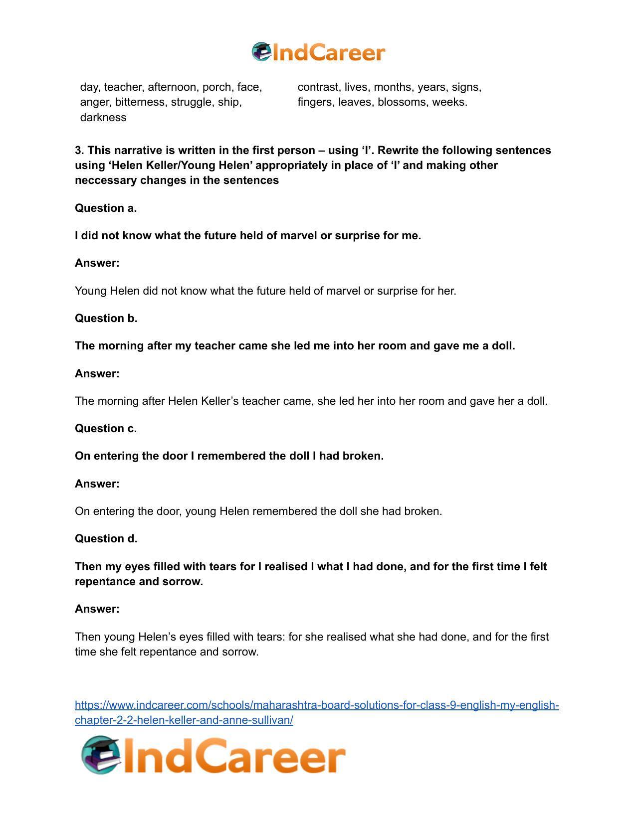 Maharashtra Board Solutions for Class 9- English (My English): Chapter 2.1- Comparisons - Page 7