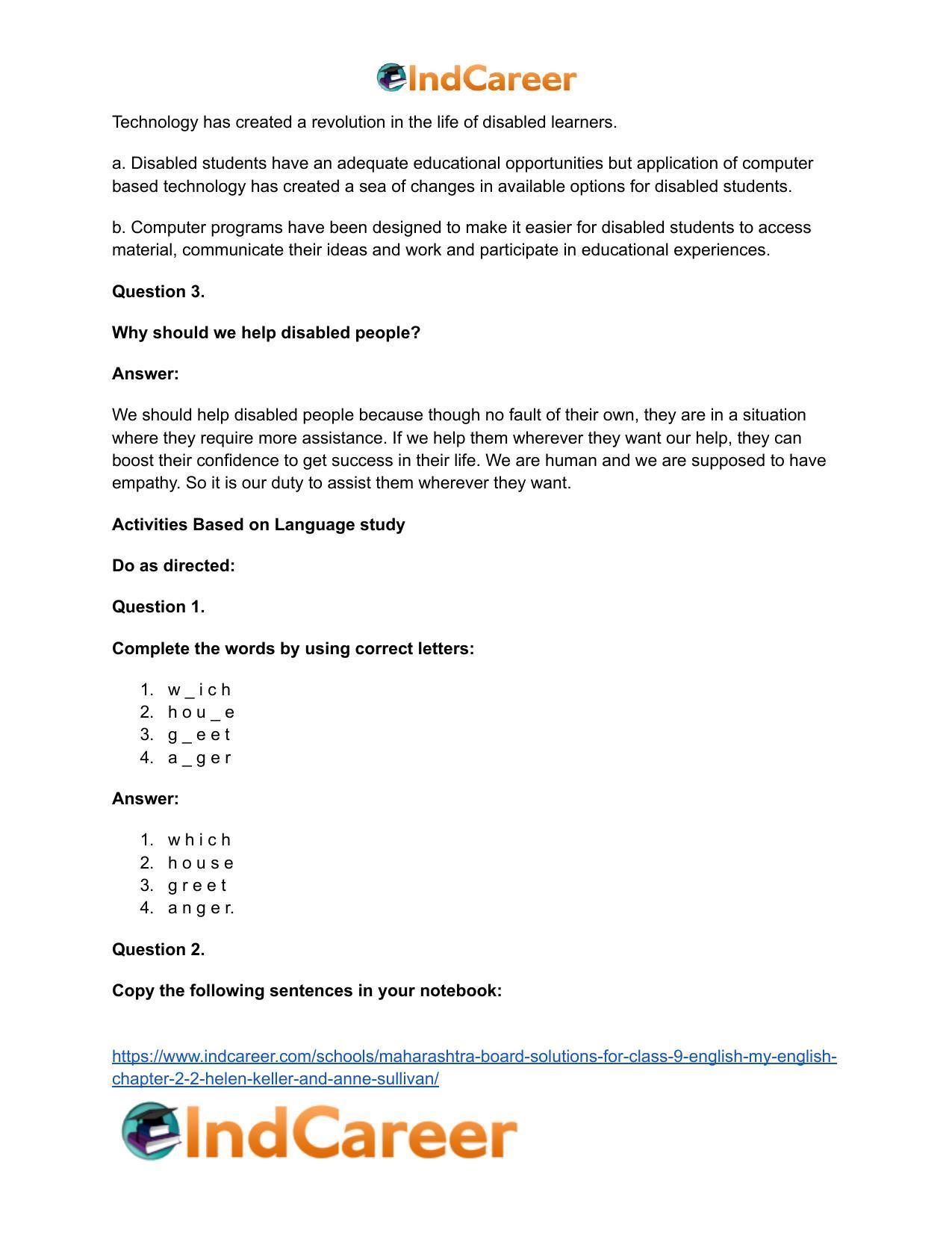 Maharashtra Board Solutions for Class 9- English (My English): Chapter 2.1- Comparisons - Page 19