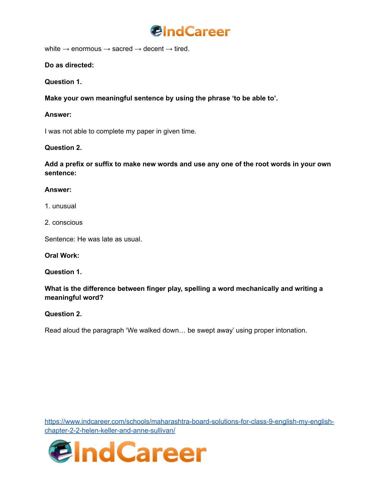 Maharashtra Board Solutions for Class 9- English (My English): Chapter 2.1- Comparisons - Page 22