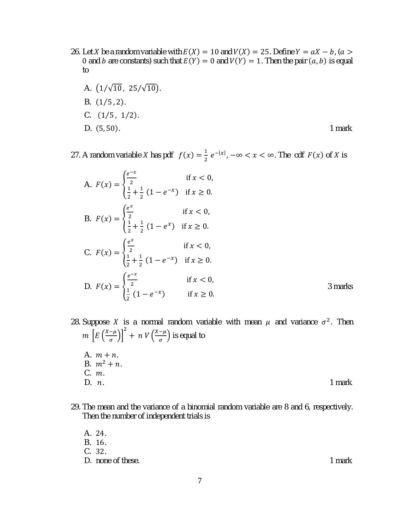 ACET December 2018 Question Papers - Page 7