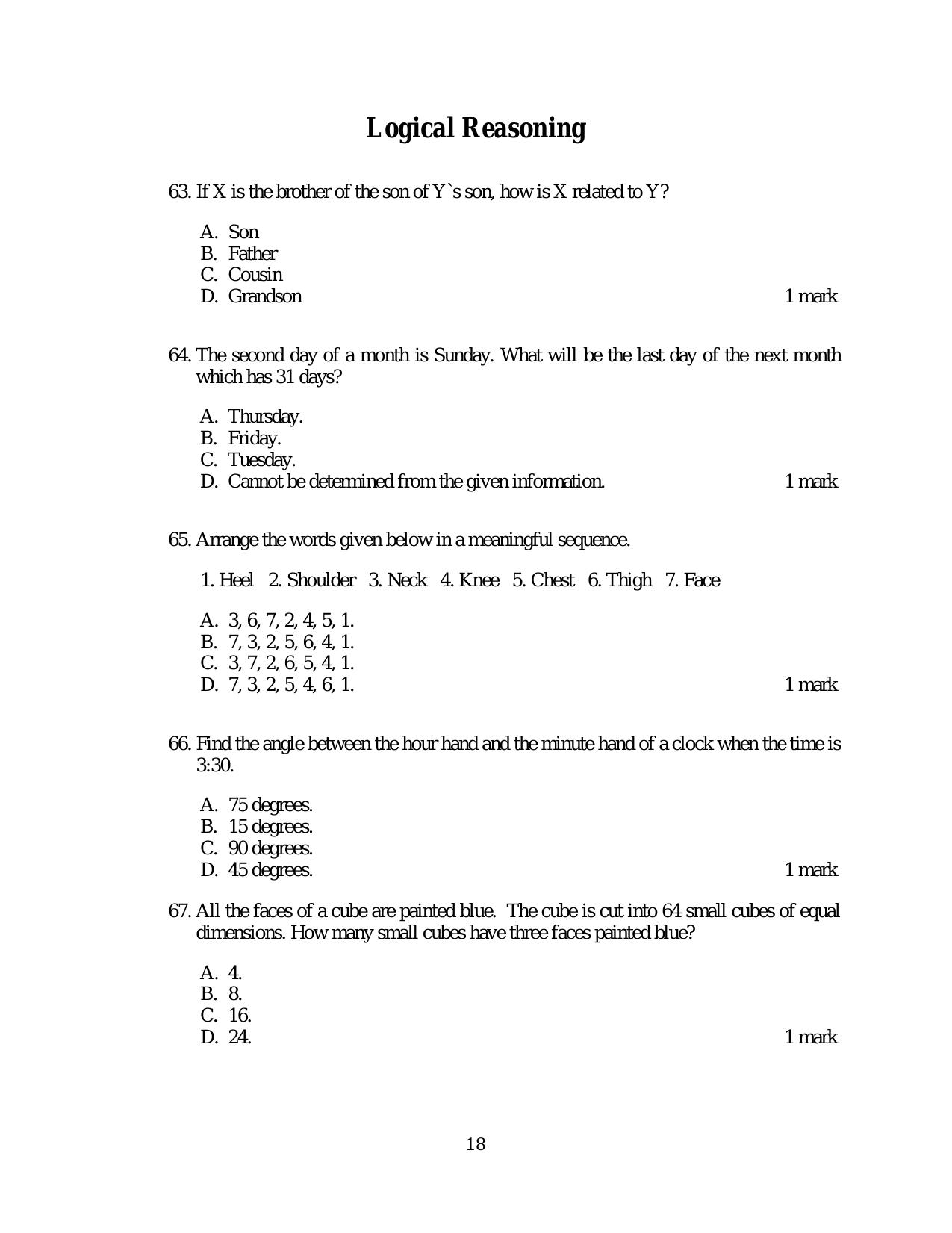 ACET December 2018 Question Papers - Page 18