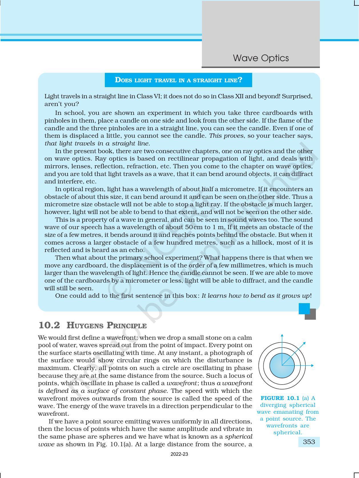 NCERT Book for Class 12 Physics Chapter 10 Wave Optics - Page 3
