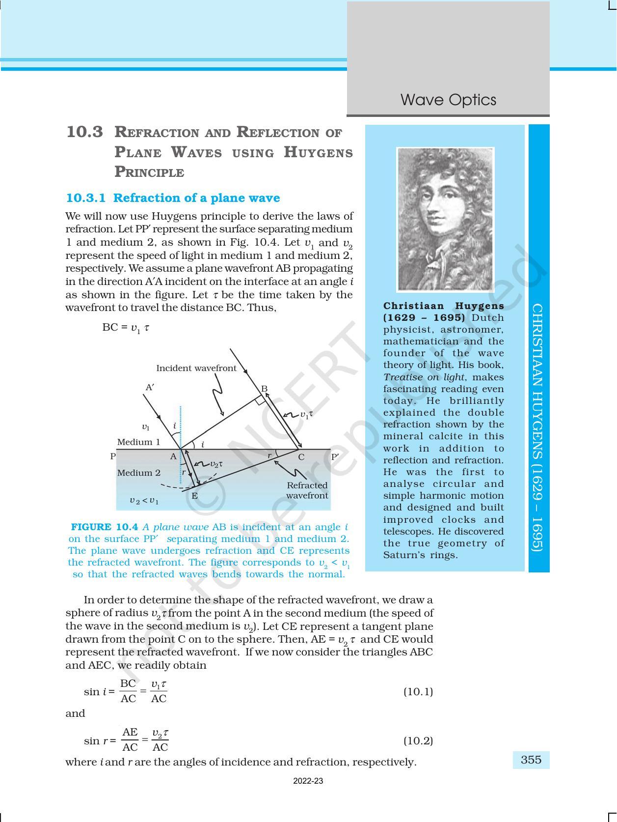NCERT Book for Class 12 Physics Chapter 10 Wave Optics - Page 5