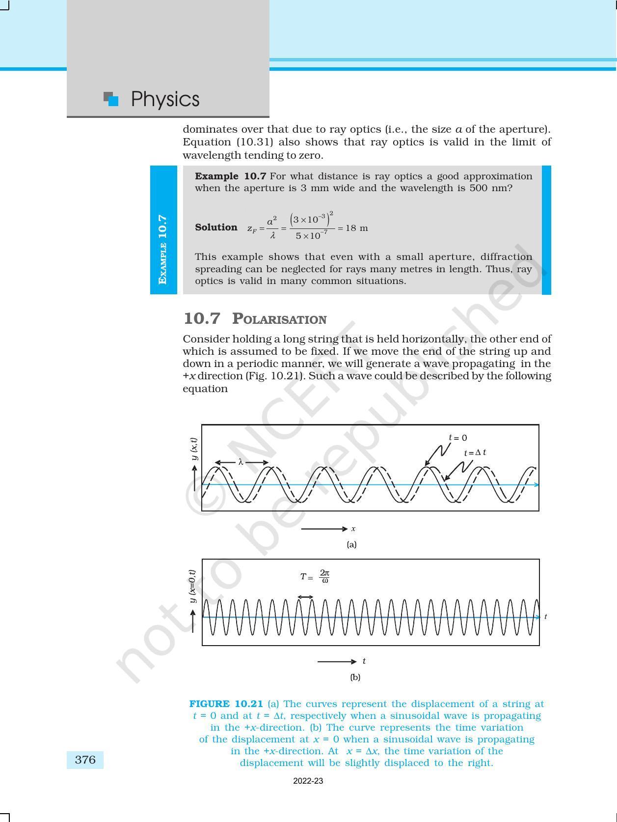 NCERT Book for Class 12 Physics Chapter 10 Wave Optics - Page 26