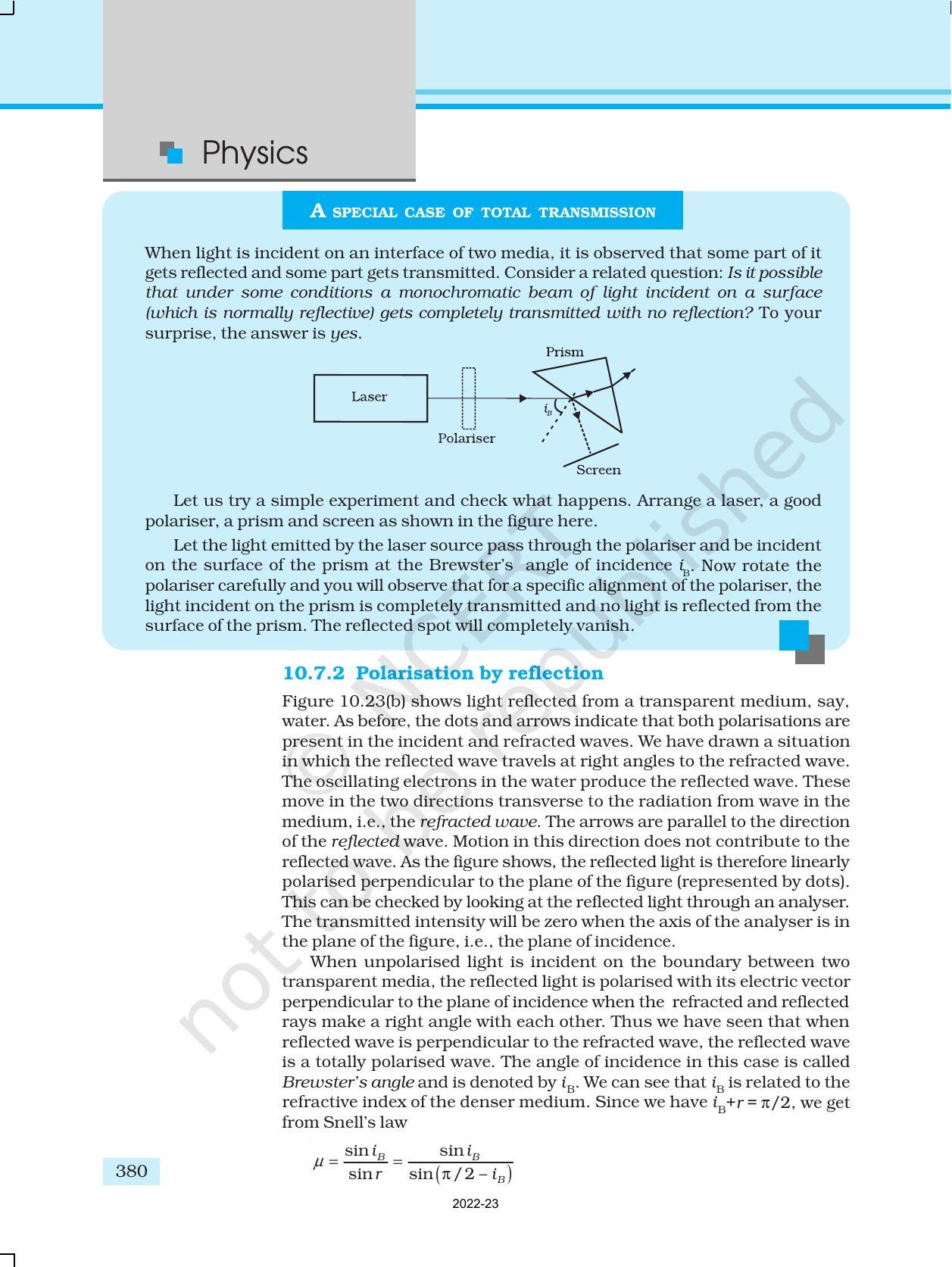 NCERT Book for Class 12 Physics Chapter 10 Wave Optics - Page 30