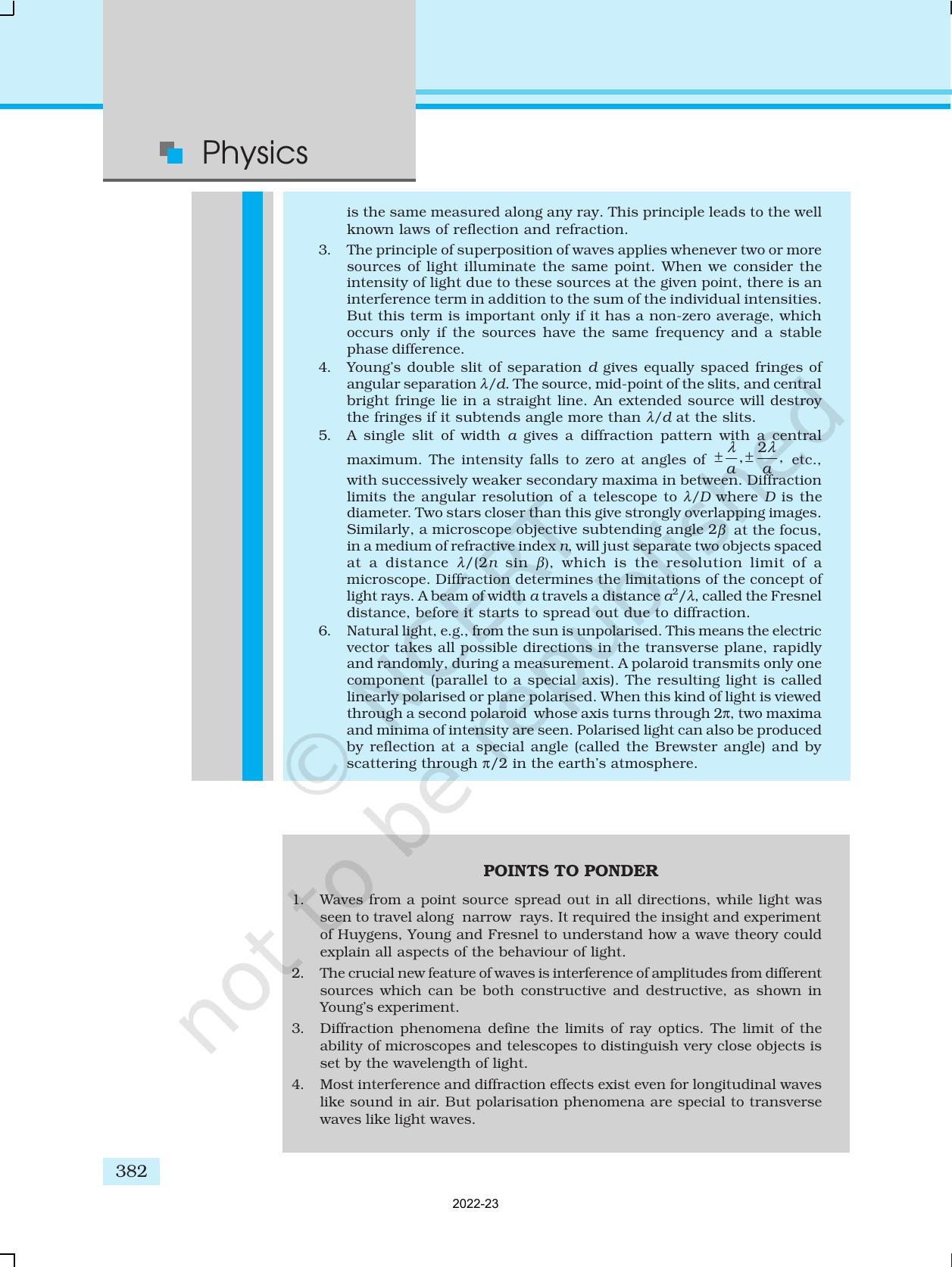 NCERT Book for Class 12 Physics Chapter 10 Wave Optics - Page 32