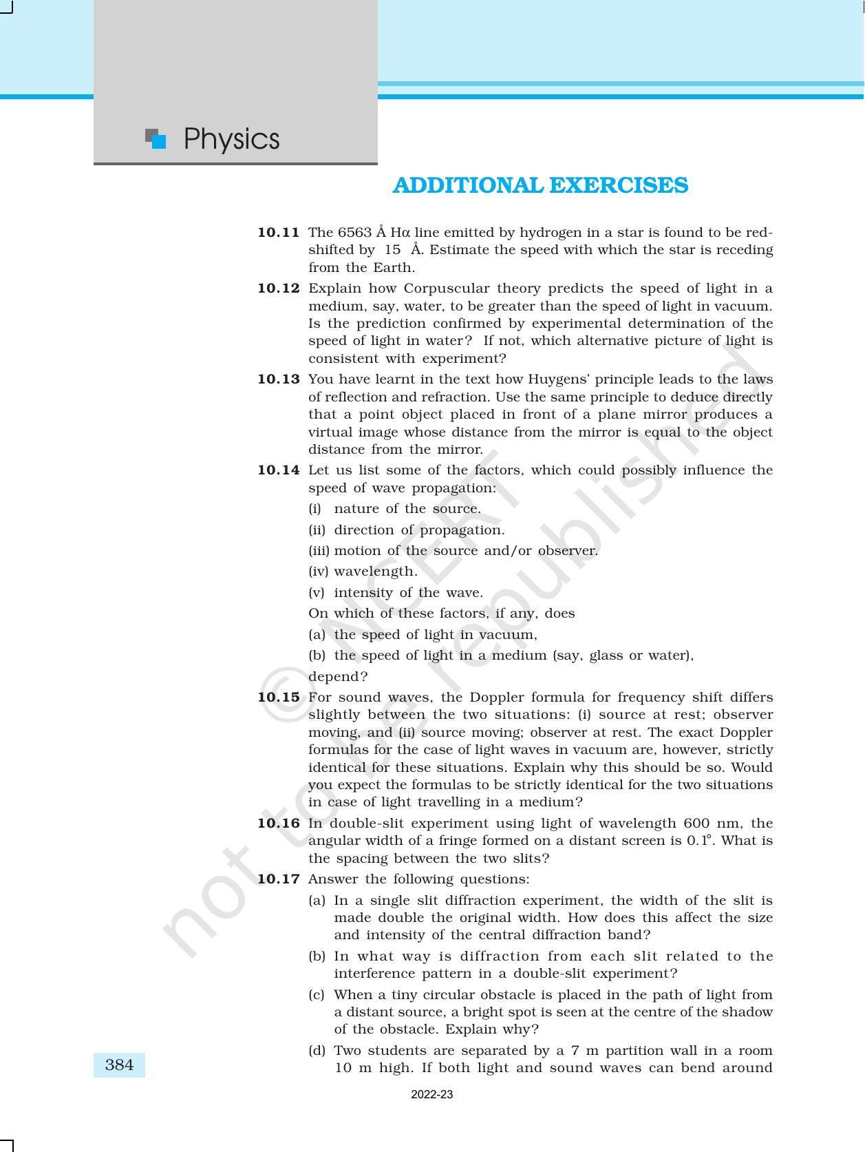 NCERT Book for Class 12 Physics Chapter 10 Wave Optics - Page 34