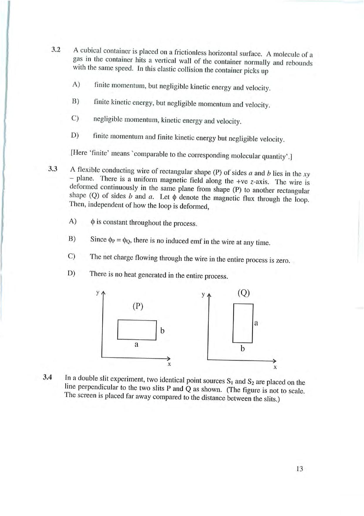 NEST 2007 Question Paper. - Page 13
