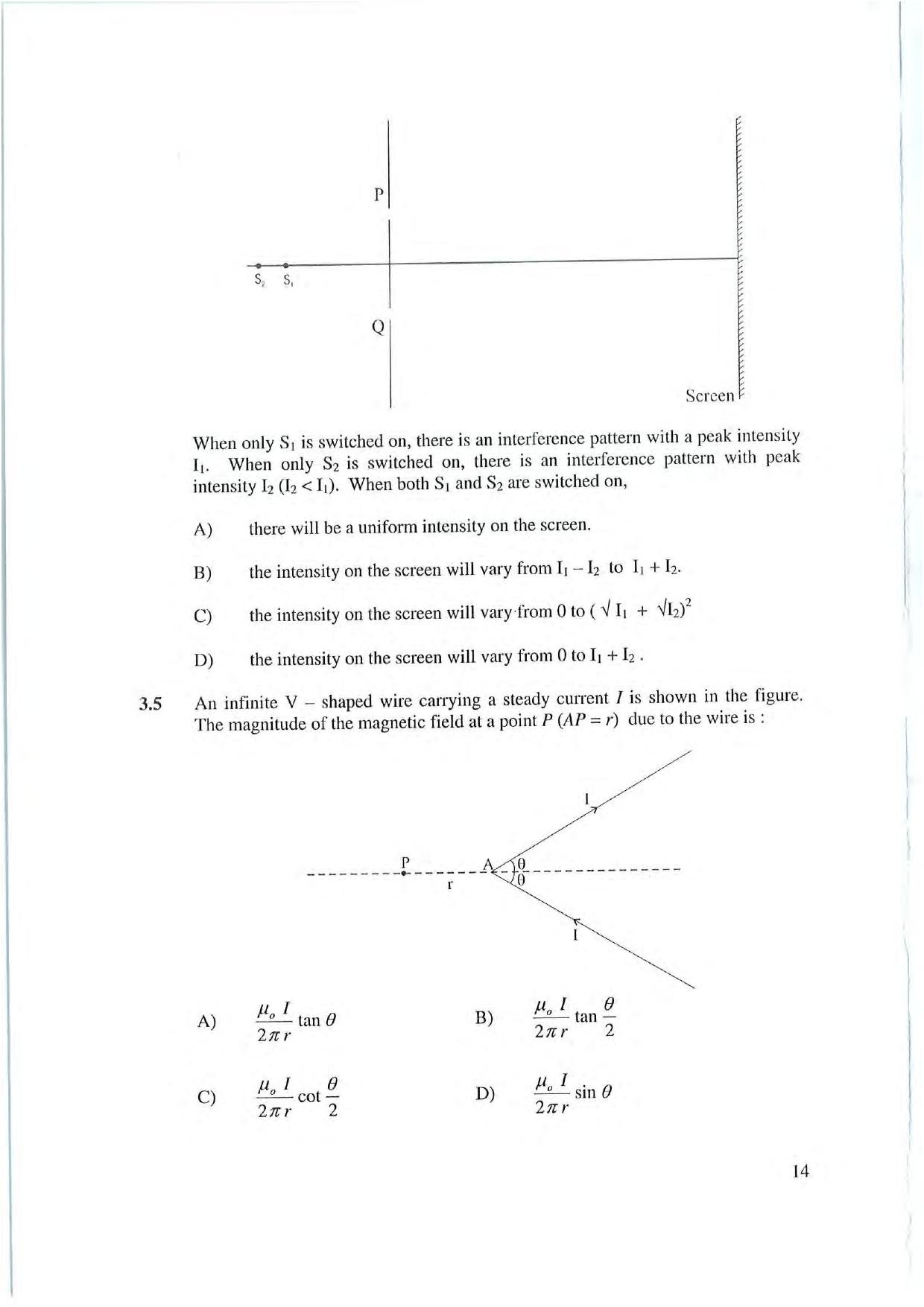 NEST 2007 Question Paper. - Page 14