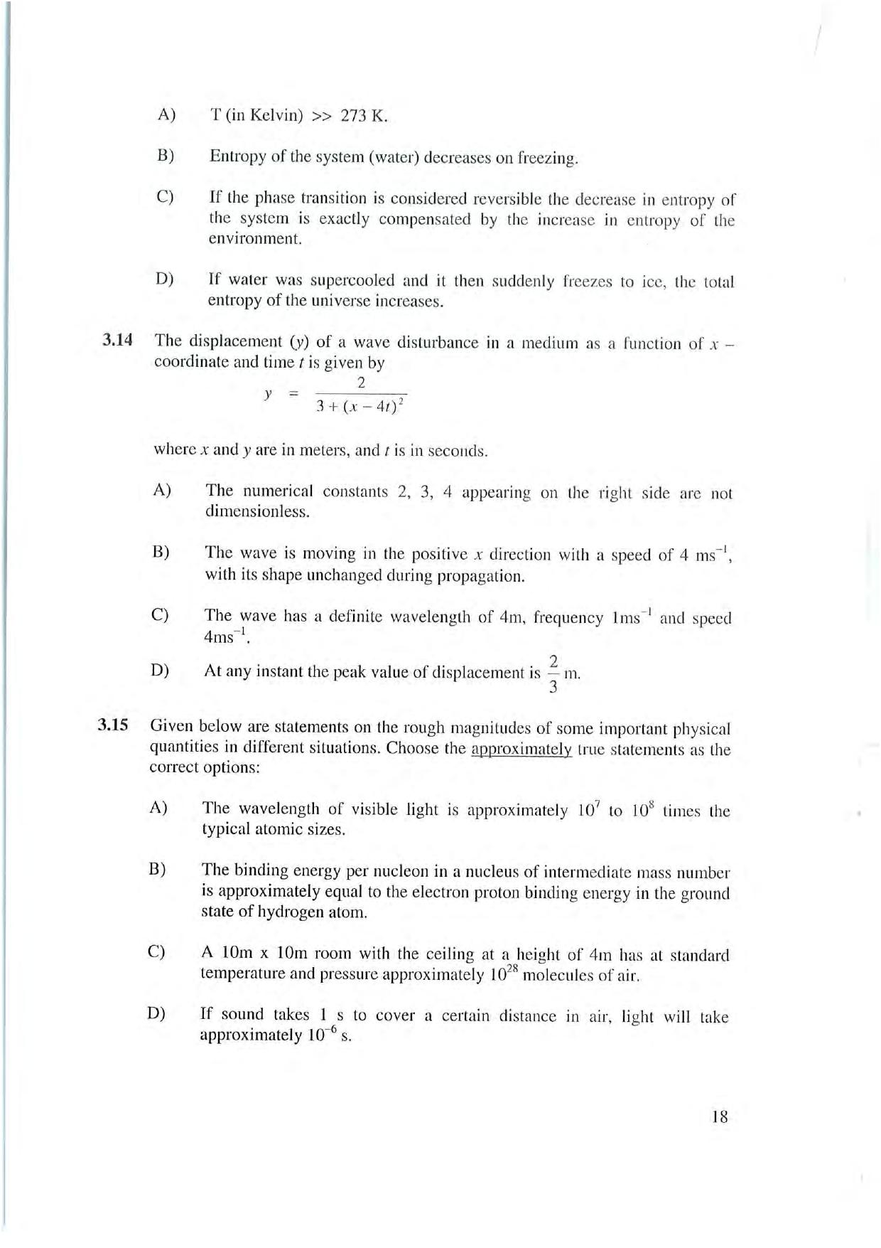 NEST 2007 Question Paper. - Page 17